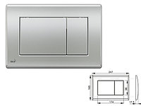 Кнопка для инсталляции хром-матовая ALCAPLAST M272