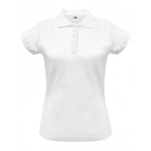 Рубашка ПОЛО ЖЕНСКОЕ JHK POPL 200 белая для нанесения логотипа - фото 1 - id-p225012251