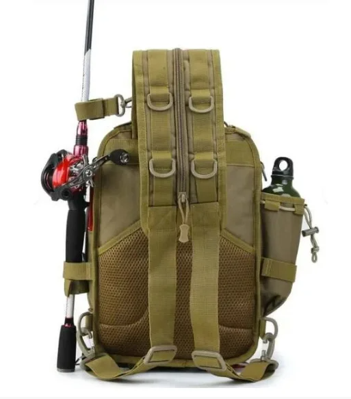 Тактический мужской рюкзак, походный, для рыбалки и охоты. Размер: 40х25х14 см - фото 5 - id-p225013233