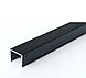 Алюминиевый швеллер П-10х10мм. Черный Брашированный 270 см, фото 2