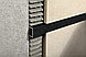 Алюминиевый швеллер П-10х10мм. Черный Брашированный 270 см, фото 4