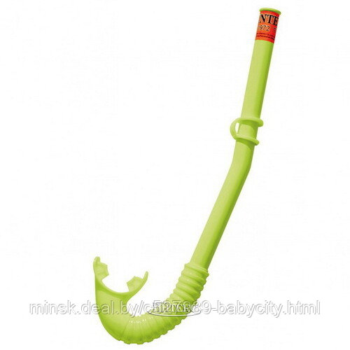 Трубка для подводного плавания Intex Hyper-Flow Snorkels 3-10 лет (55922, салатовая)