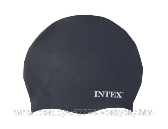 Шапочка для плавания Intex 8+ 55991 черная - фото 1 - id-p225013532
