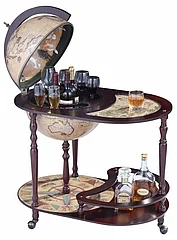 Бар-глобус напольный со столом-Columbus