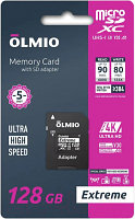 Карта памяти Olmio microSDXC 256GB Extreme UHS-I (U3)