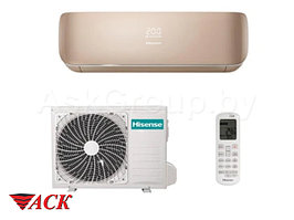 Кондиционер настенный Hisense Premium Champagne Super DC Inverter AS-10UW4SVETG107(C) трубы 1/4 +3/8