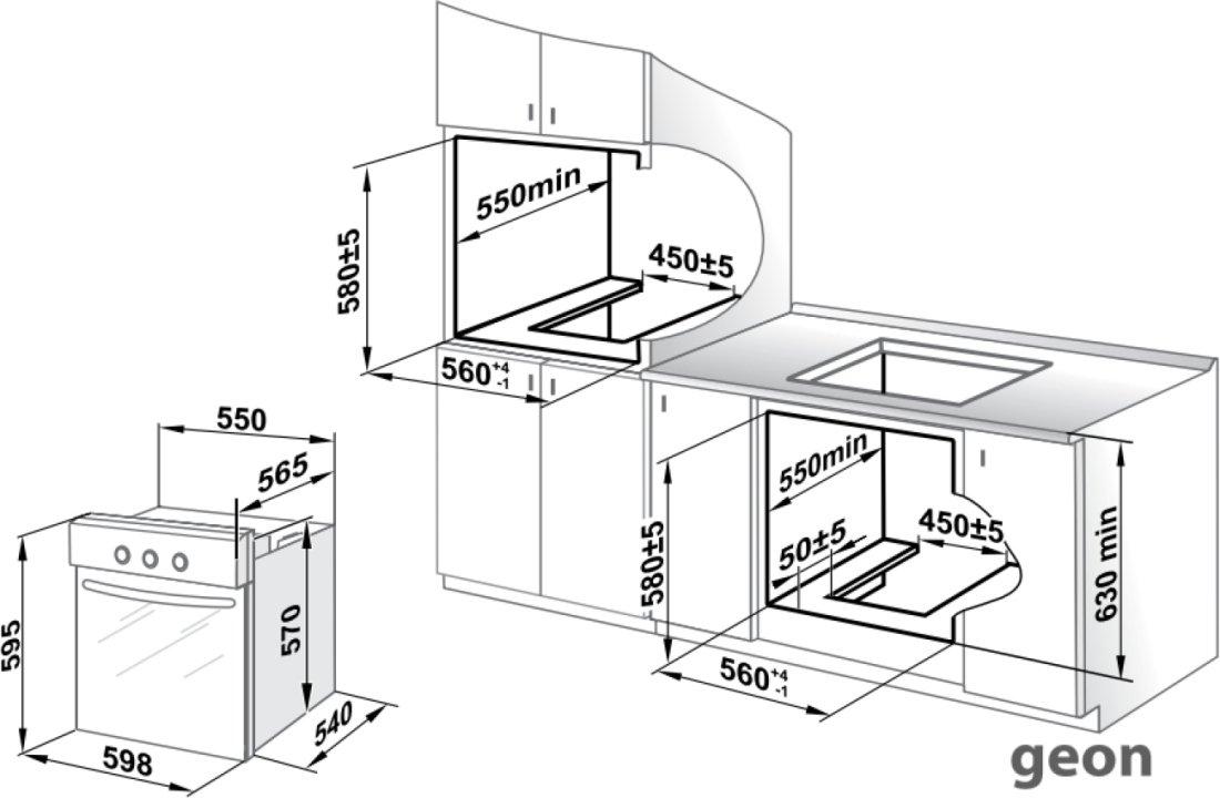 Газовый духовой шкаф GEFEST ДГЭ 601-01 - фото 2 - id-p225015099