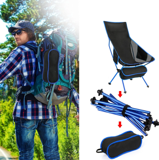 Кресло туристическое складное Camping chair для отдыха на природе - фото 7 - id-p225016796