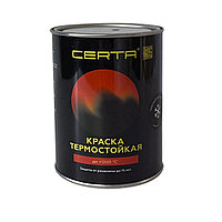 Эмаль термостойкая  "CERTA" 1200С  черная 0.8 кг