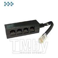 Разветвитель 1 порта RJ-45 на 4 порта RJ-45 TWT-4U1