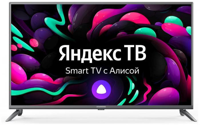 Телевизор 43 дюйма STARWIND SW-LED43UG400 4K Ultra HD SMART TV Яндекс - фото 1 - id-p224553821