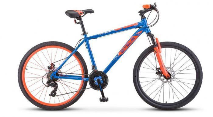 Горный взрослый велосипед со стальной рамой 20" STELS Navigator 500 MD 26 дюймов Синий с дисковыми тормозами - фото 1 - id-p224554108