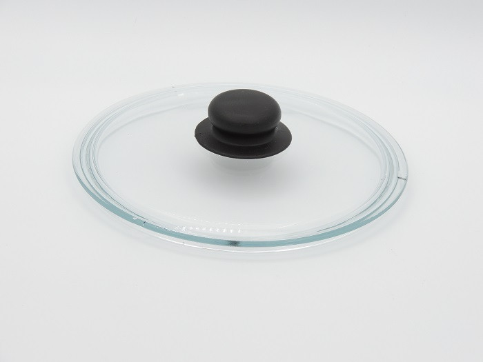 Крышка из боросиликатного стекла д.240мм с бакелитовой ручкой - фото 1 - id-p225034203