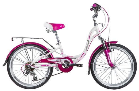 Подростковый велосипед скоростной с алюминиевой рамой и багажником белый розовый для девочек подростков - фото 1 - id-p224956756