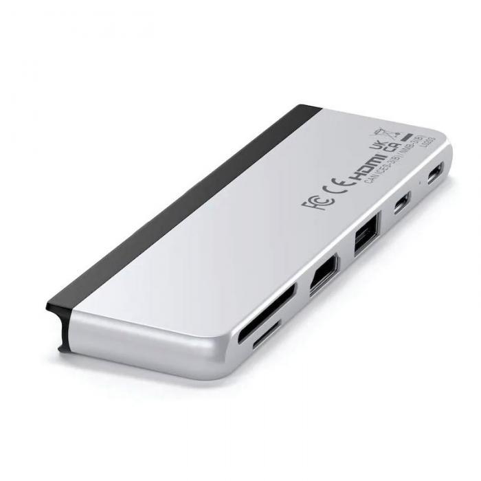 Хаб USB Satechi Dual USB-C Hub For Surface Pro 9 Silver ST-HSP9P - фото 1 - id-p224978499