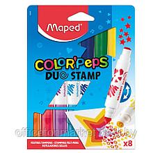 Фломастеры Maped "Color Peps Duo Stamps", 8 шт, -30%