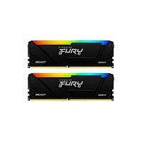 Модуль памяти Kingston FURY Beast Black RGB DDR4 DIMM 3200MHz PC-25600 CL16 - 16Gb Kit (2x8Gb)