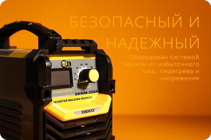 Инвертор сварочный аппарат Deko DKWM250A case для ручной дуговой сварки MMA инверторный - фото 8 - id-p224426699
