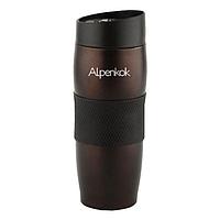 Термокружка Alpenkok 400ml Brown AK-04002A коричневая кружка-термос термостакан с крышкой