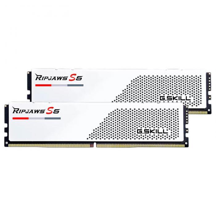 Модуль памяти G.Skill Ripjaws S5 DDR5 DIMM 5600MHz PC-44800 - 32Gb Kit (2x16Gb) F5-5600J2834F16GX2-RS5W - фото 1 - id-p224999801