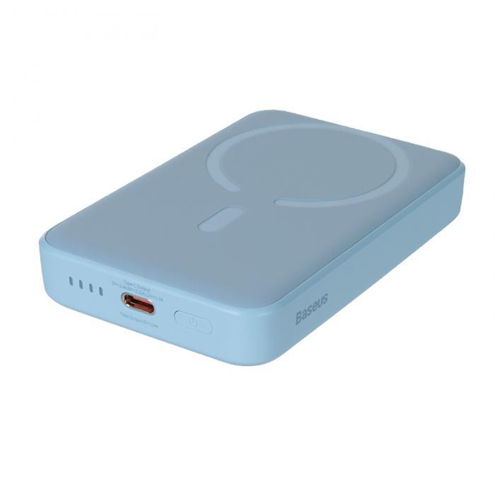 Внешний аккумулятор Baseus Power Bank Magnetic Mini Wireless 10000mAh 20W Blue PPCX110103 - фото 1 - id-p224999813