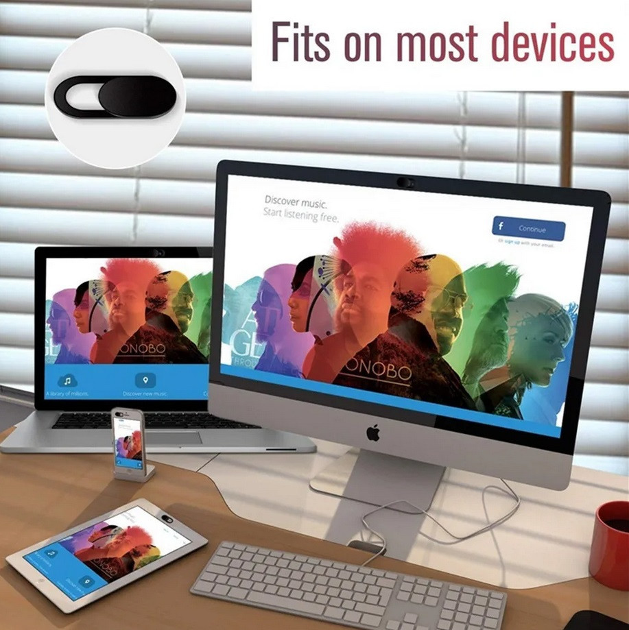 Шторка для веб-камеры ноутбуков, iPad, Macbook, ПК, планшетов, телефонов - фото 6 - id-p225035139