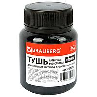 Тушь чертежная черная 70мл Brauberg 227373