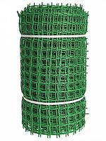 Заборная сетка пластиковая садовая решетка для забора ограждений NS24 33х33 0.5x20m зеленая защитная ПВХ