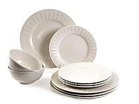 Набор посуды фарфоровой 12 пр.: 8 тарелок 20/26 см, 4 салатника 15 см Belbohemia 2740009