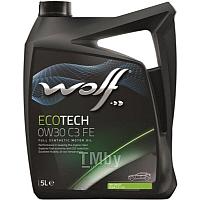 Масло моторное (PN 8332500) EcoTech 0W-30 C3 FE 5 л Wolf 16105/5