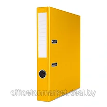 Папка-регистратор "Basic-Smart", А4, 75 мм, ПВХ ЭКО, желтый