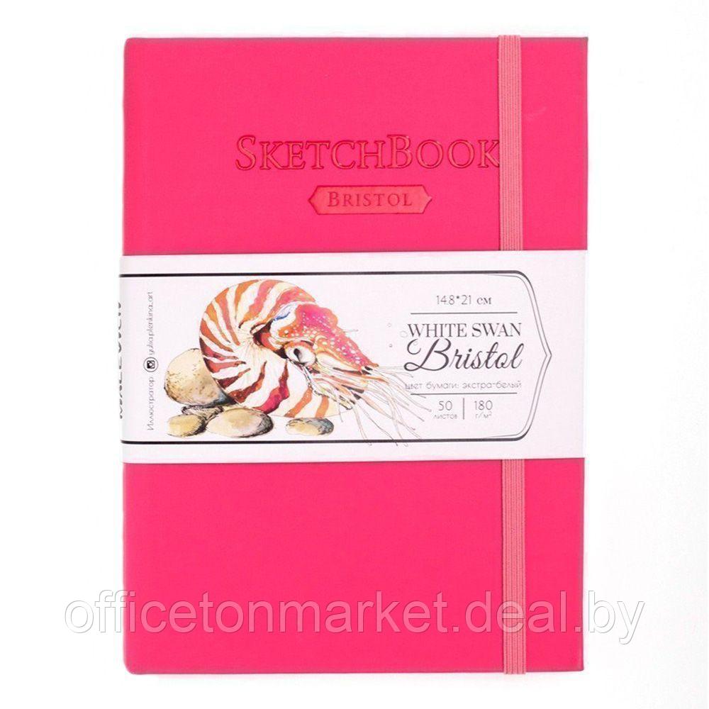 Скетчбук для графики и маркеров "Bristol Touch", A5, 180 г/м2, 50 листов, малиновый - фото 1 - id-p225015201