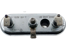 Нагревательный элемент ( ТЭН ) для стиральной машины Whirlpool AV5104 (Irca 2050W, прям.с отв.L=235, R14+,, фото 3