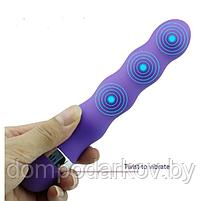 Вибратор Оки-Чпоки G Spot, стимулятор точки G, 18,5 х 3,5 см,фиолетовый, фото 2
