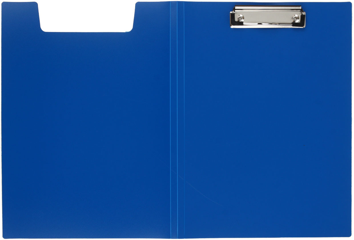 Планшет с крышкой «Бюрократ» толщина пластика 1,2 мм, синий
