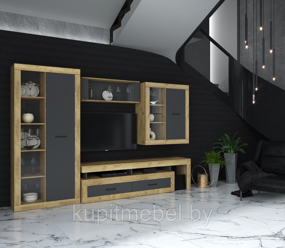 Стенка Loft Гостиная-2 - фото 1 - id-p225036564