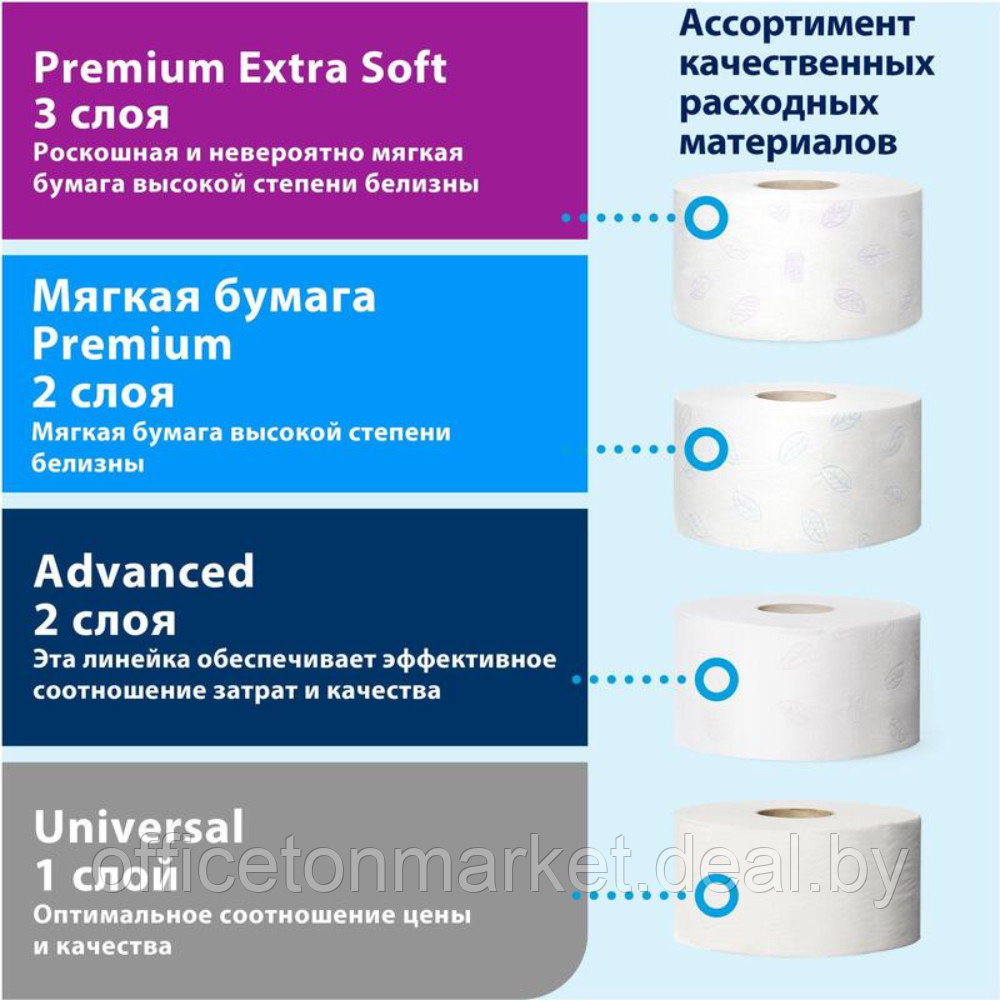 Бумага туалетная в мини рулоне "Tork Premium Т2", 2 слоя, 170 м (120243-03) - фото 5 - id-p215270313