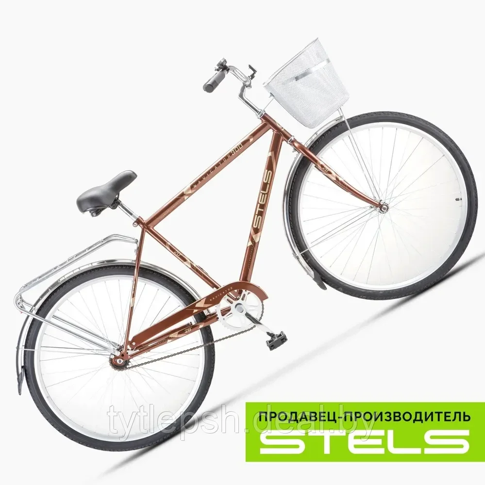 Велосипед Stels Navigator 300 Gent 28 Z010 2024 Бронзовый - фото 2 - id-p225036792