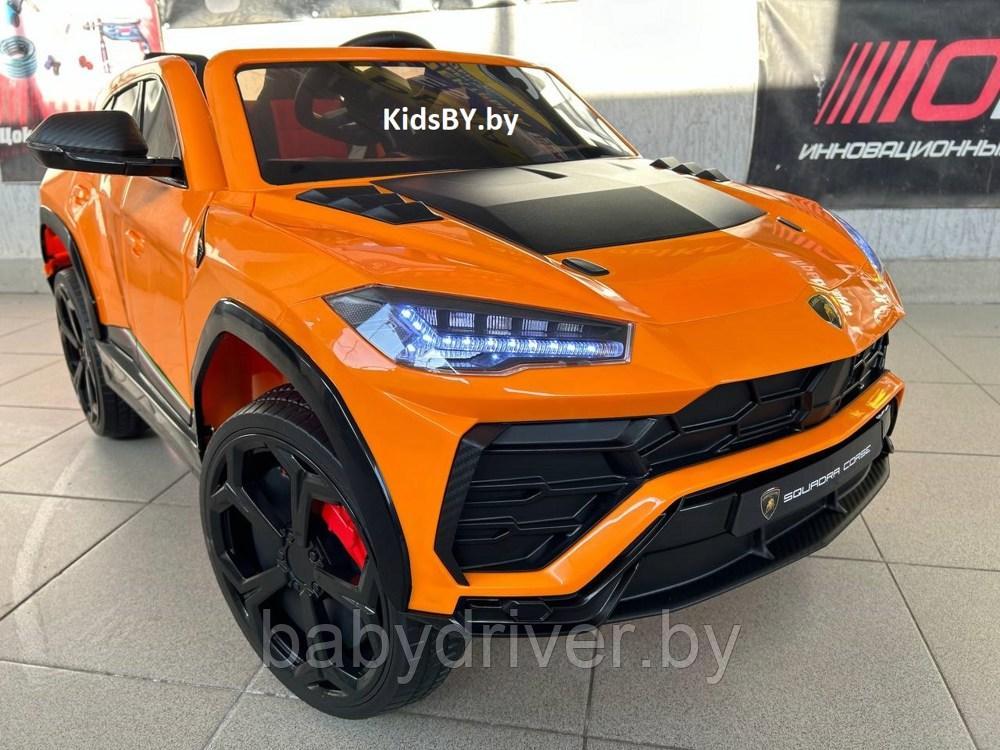 Детский электромобиль RiverToys Lamborghini Urus E777EE (оранжевый) Полноприводный