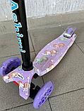 Самокат BelAshimi Scooter (пони фиолетовые) светящиеся колеса, фото 2