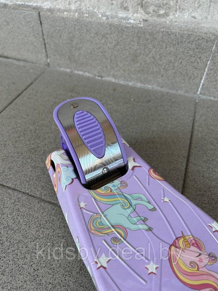 Самокат BelAshimi Scooter (пони фиолетовые) светящиеся колеса - фото 5 - id-p225036826