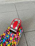 Самокат BelAshimi Scooter (разноцветное драже красные колеса) светящиеся колеса, фото 5