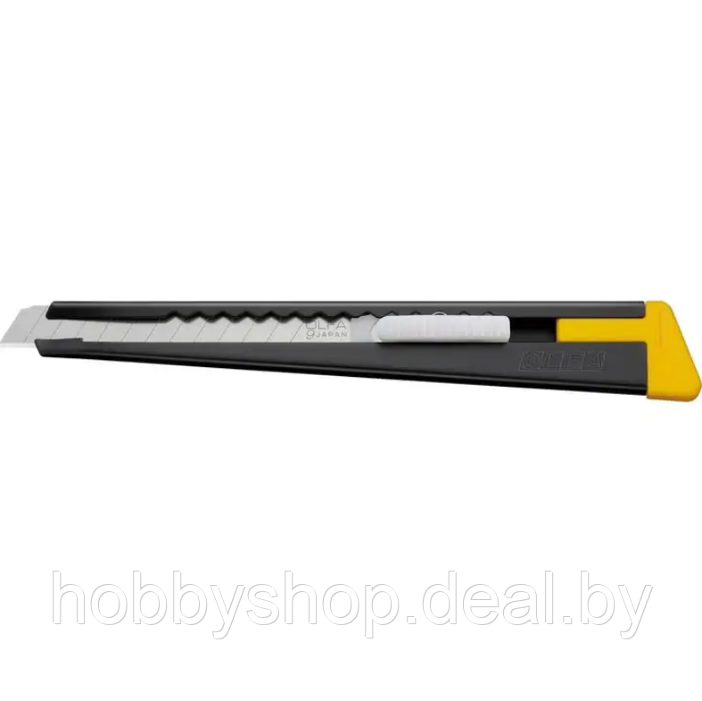 Канцелярский металлический нож с отрывным резаком 180-BT 9 мм Olfa - фото 1 - id-p225037498