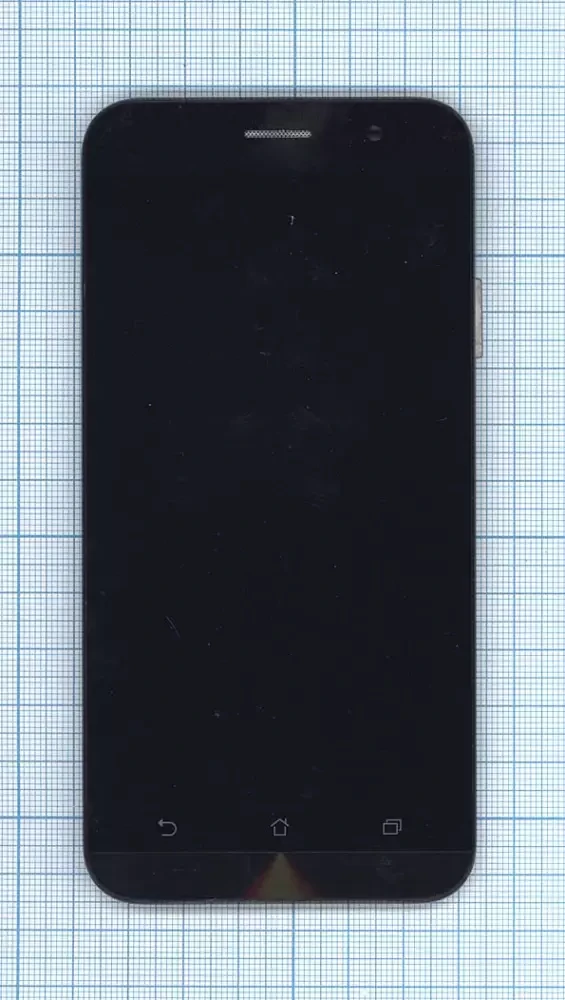 Модуль для Asus ZenFone Go (ZB500KL) с рамкой, черный - фото 1 - id-p225037615