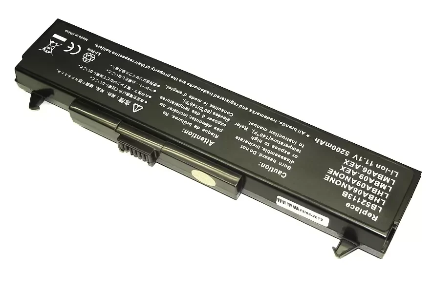 Аккумулятор (батарея) для ноутбука LG E300, GS50, LE50, LM, 11.1В, 5200мАч LB52113B, черный (OEM) - фото 1 - id-p225037624