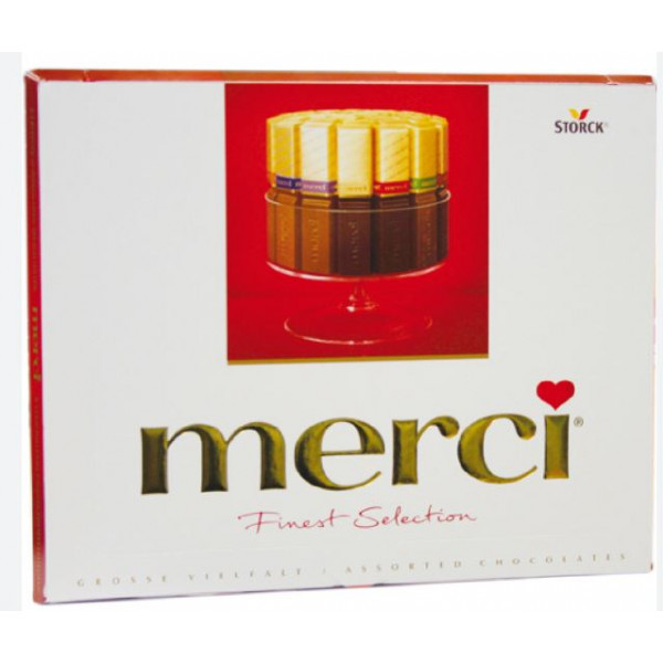 Набор шоколадных конфет Merci ассорти 8 видов 250г - фото 1 - id-p225038381