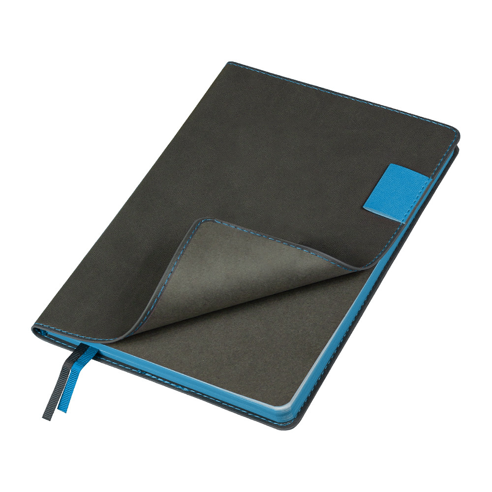 Ежедневник Flexy Freedom Latte А5, серый/голубой, недатированный, в гибкой обложке - фото 1 - id-p224806744