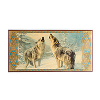 Нарды деревянные Волки 2 (50x50 см)