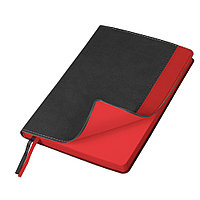 Ежедневник Flexy Viva Latte Daphne Color A5, серый/красный, недатированный, в гибкой обложке