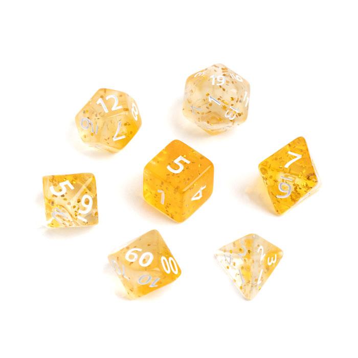 Набор кубиков для ролевых игр Время игры 7 шт., желтый краповый - фото 2 - id-p225038820